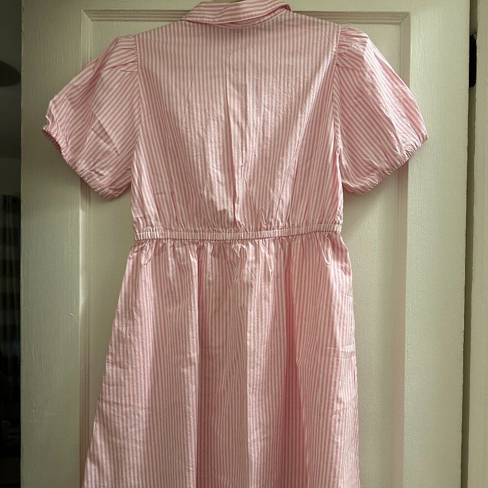 Pink Striped Button-Up Dress – Size 2 🌸 - Picture 7 of 7